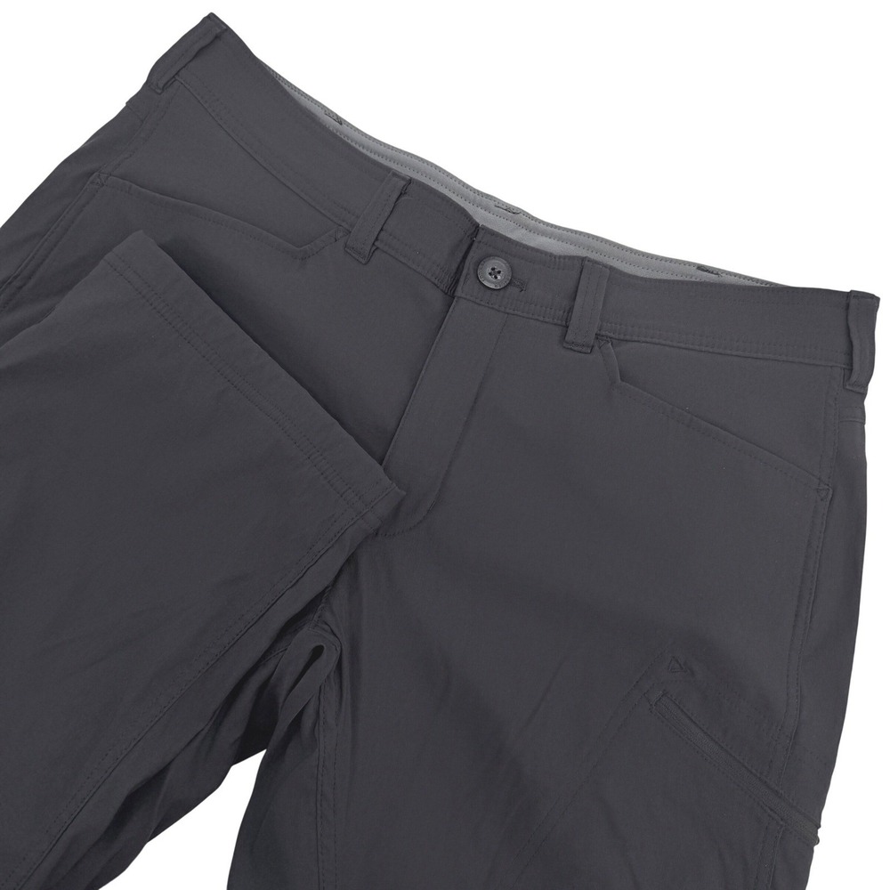 Eddie Bauer First Ascent Guide Pro Pants Mens 36x32 Black Straight Fleece Lined